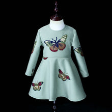 Load image into Gallery viewer, Winter Family look baby kids dress 6M-16Y women 4XL thick warm wool mom daughter customize dress mother and girl matching dress