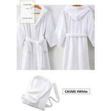 Load image into Gallery viewer, CAVME 100% Cotton Bathrobe Terry Robe Kids Children's Bathrobe Cotton Ladies Kimono Long Robes PLUS SIZE CUSTOM Letter
