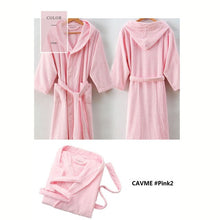 Load image into Gallery viewer, CAVME 100% Cotton Bathrobe Terry Robe Kids Children's Bathrobe Cotton Ladies Kimono Long Robes PLUS SIZE CUSTOM Letter
