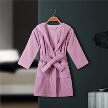 Load image into Gallery viewer, CAVME 100% Cotton Bathrobe Terry Robe Kids Children's Bathrobe Cotton Ladies Kimono Long Robes PLUS SIZE CUSTOM Letter
