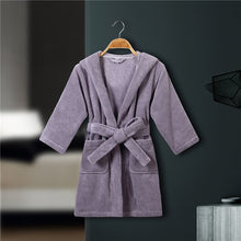 Load image into Gallery viewer, CAVME 100% Cotton Bathrobe Terry Robe Kids Children's Bathrobe Cotton Ladies Kimono Long Robes PLUS SIZE CUSTOM Letter

