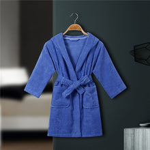Load image into Gallery viewer, CAVME 100% Cotton Bathrobe Terry Robe Kids Children's Bathrobe Cotton Ladies Kimono Long Robes PLUS SIZE CUSTOM Letter

