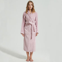 Load image into Gallery viewer, CAVME 100% Cotton Bathrobe Terry Robe Kids Children's Bathrobe Cotton Ladies Kimono Long Robes PLUS SIZE CUSTOM Letter
