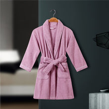 Load image into Gallery viewer, CAVME 100% Cotton Bathrobe Terry Robe Kids Children's Bathrobe Cotton Ladies Kimono Long Robes PLUS SIZE CUSTOM Letter
