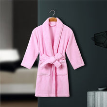 Load image into Gallery viewer, CAVME 100% Cotton Bathrobe Terry Robe Kids Children's Bathrobe Cotton Ladies Kimono Long Robes PLUS SIZE CUSTOM Letter
